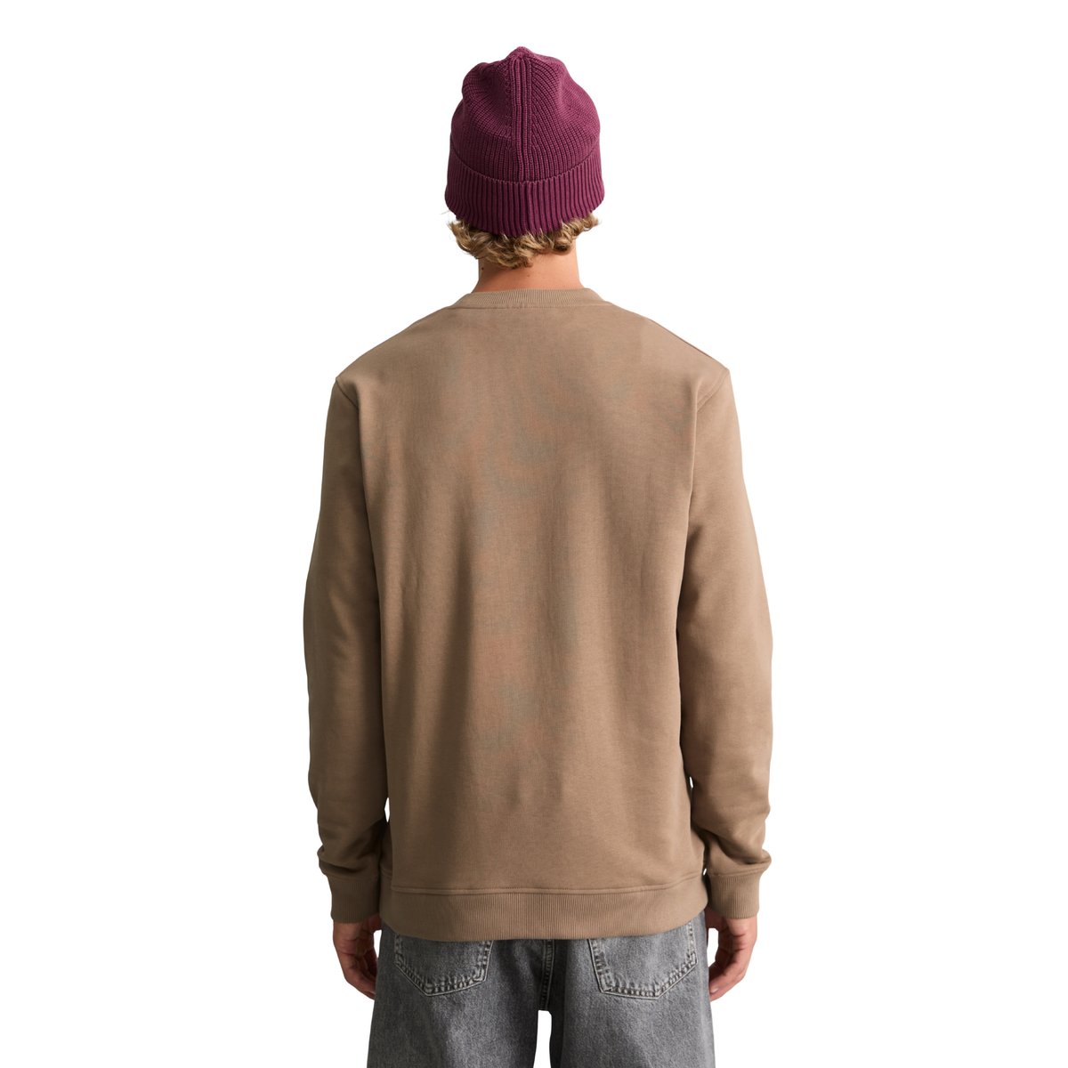 Sweat-shirt coupe classique en molleton de coton bio tout doux marron, MARC O’POLO DENIM