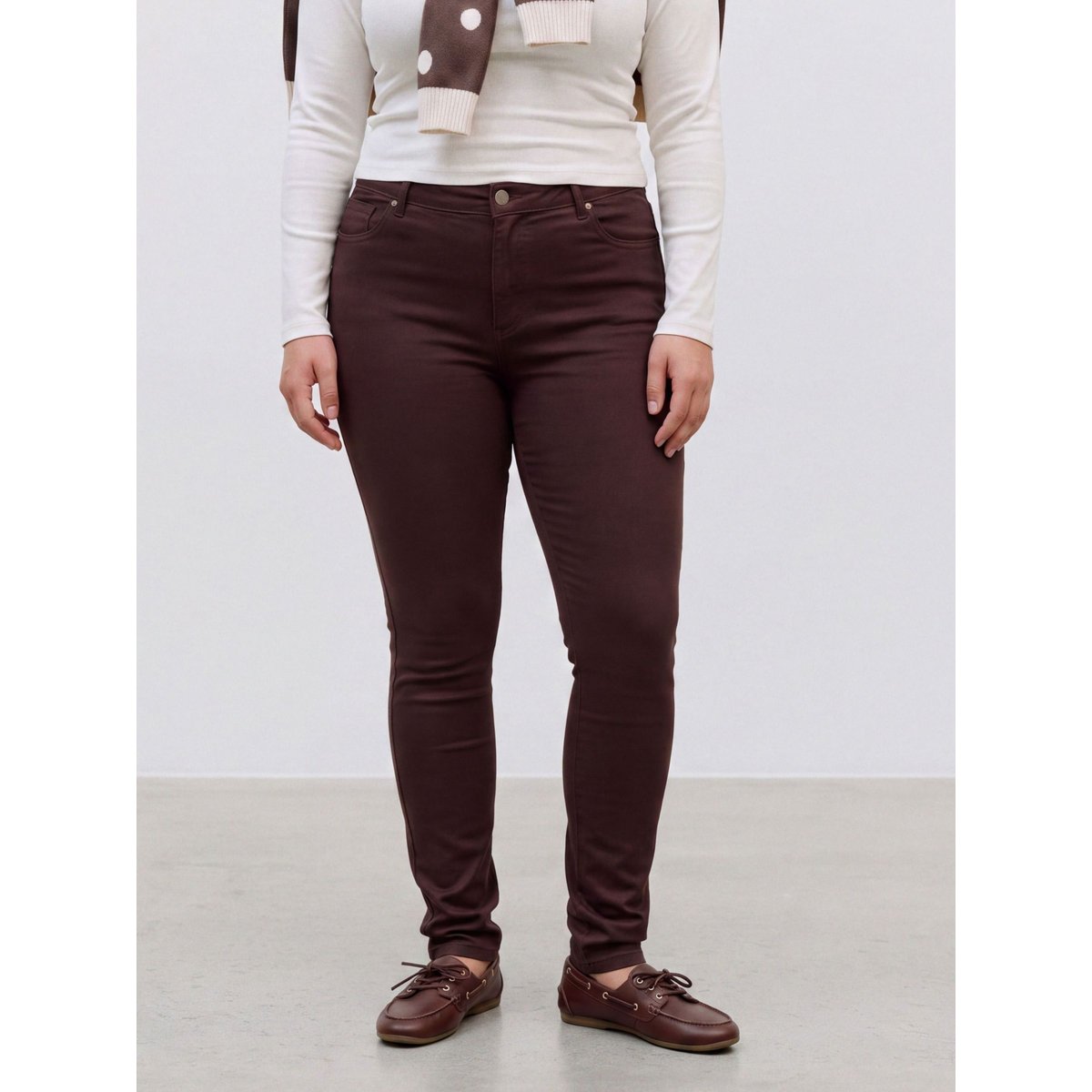 Jean Skinny marron - chocolate torte, VERO MODA