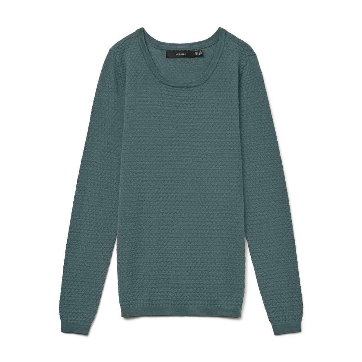 Pull En Fine Maille, Col Rond balsam green, VERO MODA