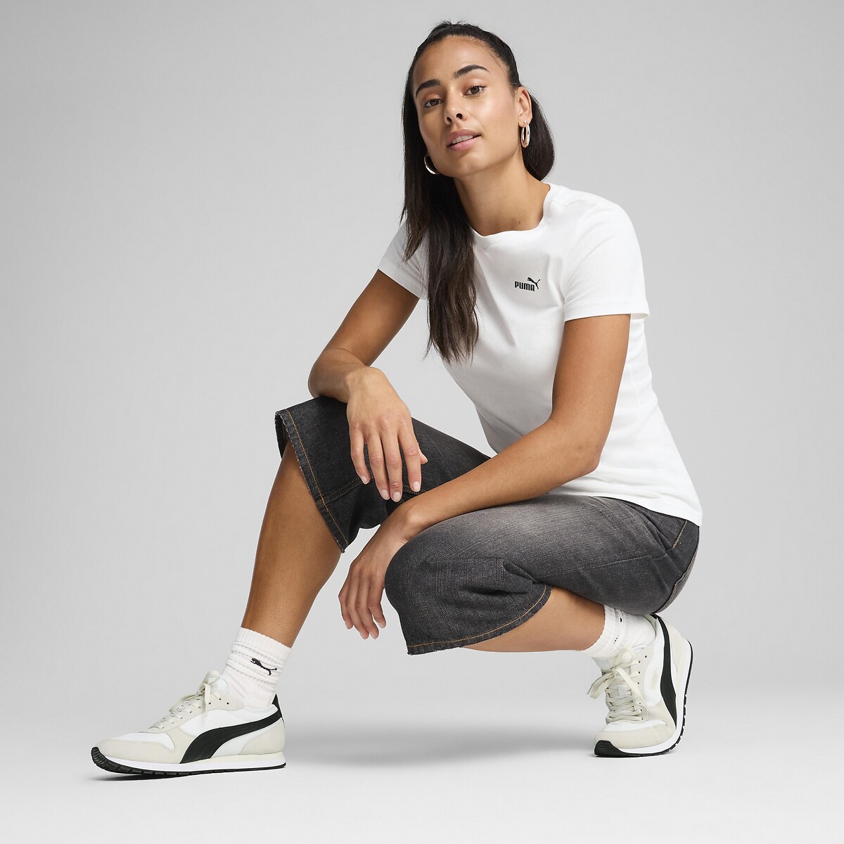T-shirt de mangas curtas branco, PUMA