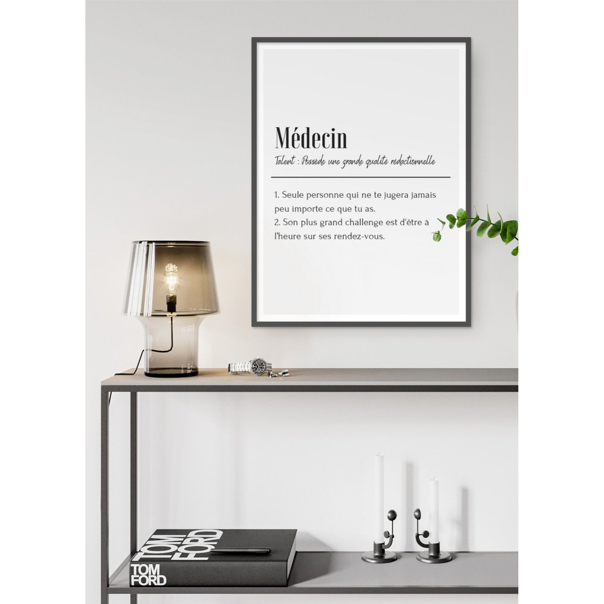 Affiche Définition Médecin blanc, L'AFFICHERIE