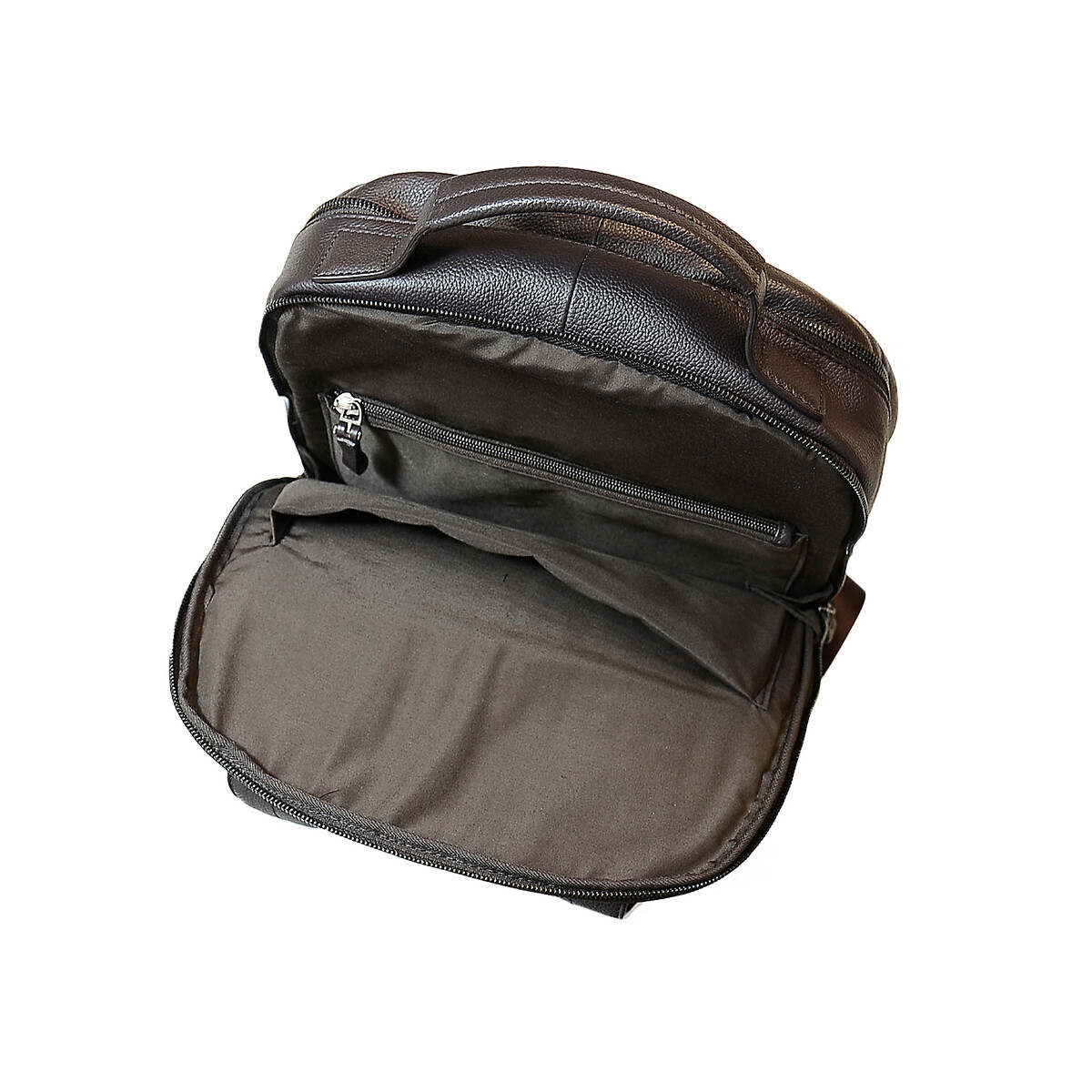 Mochila em pele Paris 039, MP castanho, MP