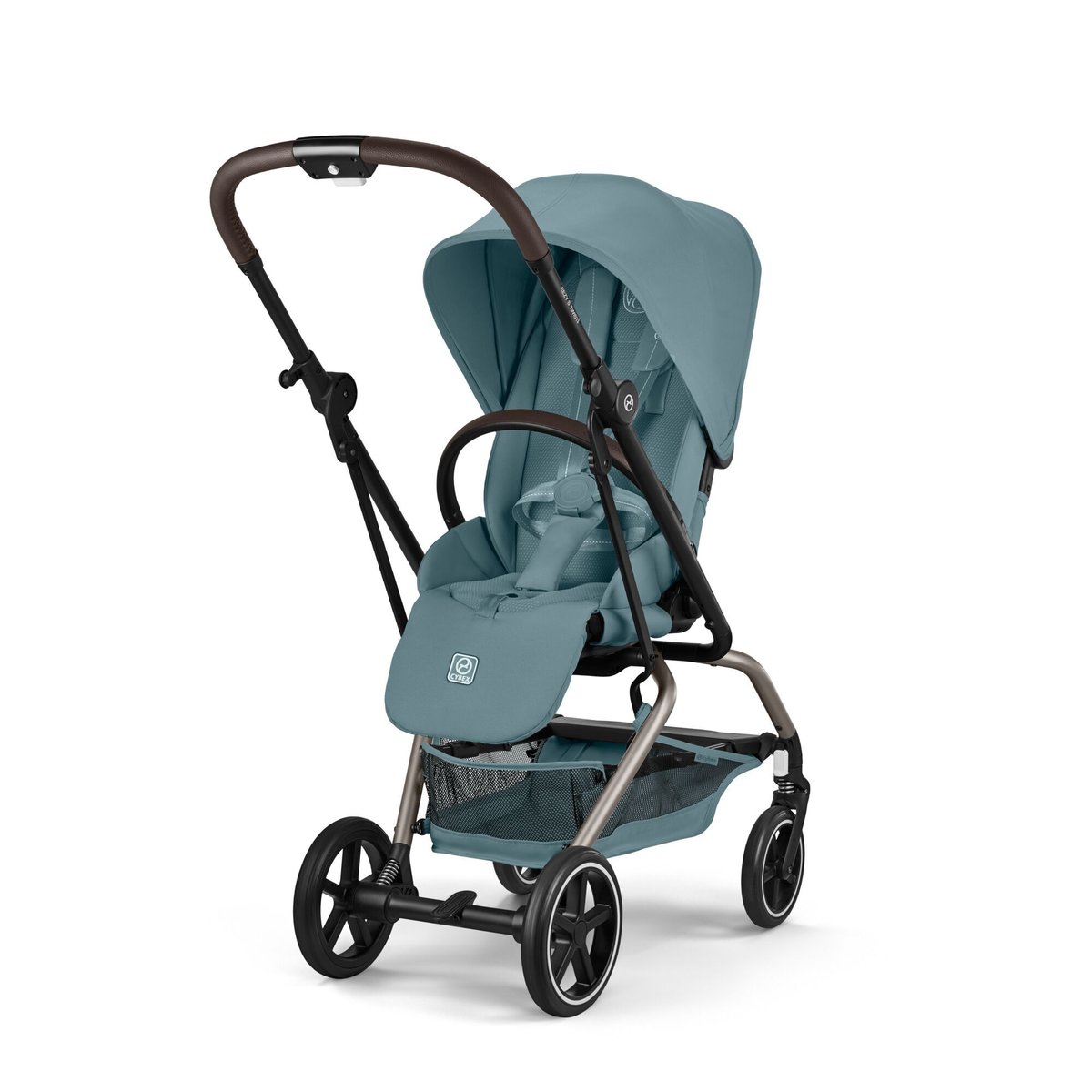 Pack poussette duo Eezy S Twist+ 2 + siège auto Cloud G i-Size bleu stormy blue, CYBEX