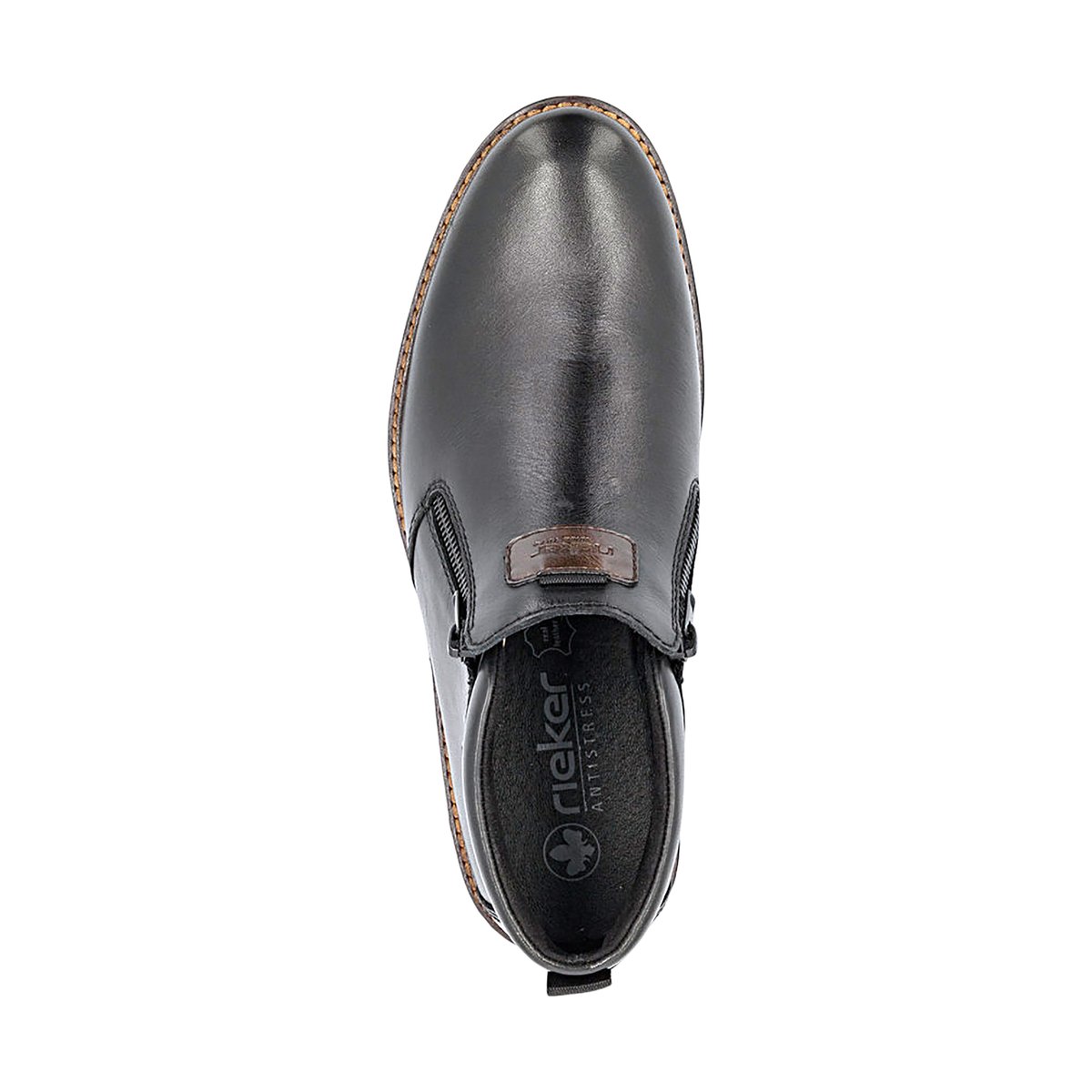Bottine Cuir Rgd noir, RIEKER