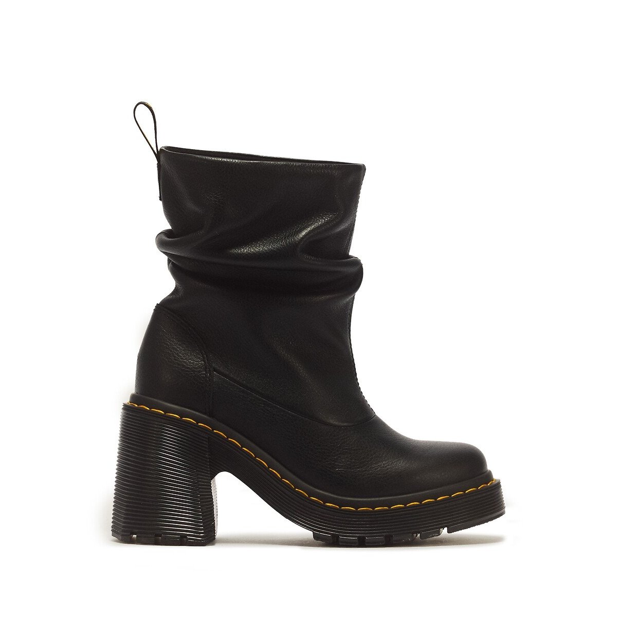 Mi-bottes Kasey en cuir Virginia noir, DR. MARTENS