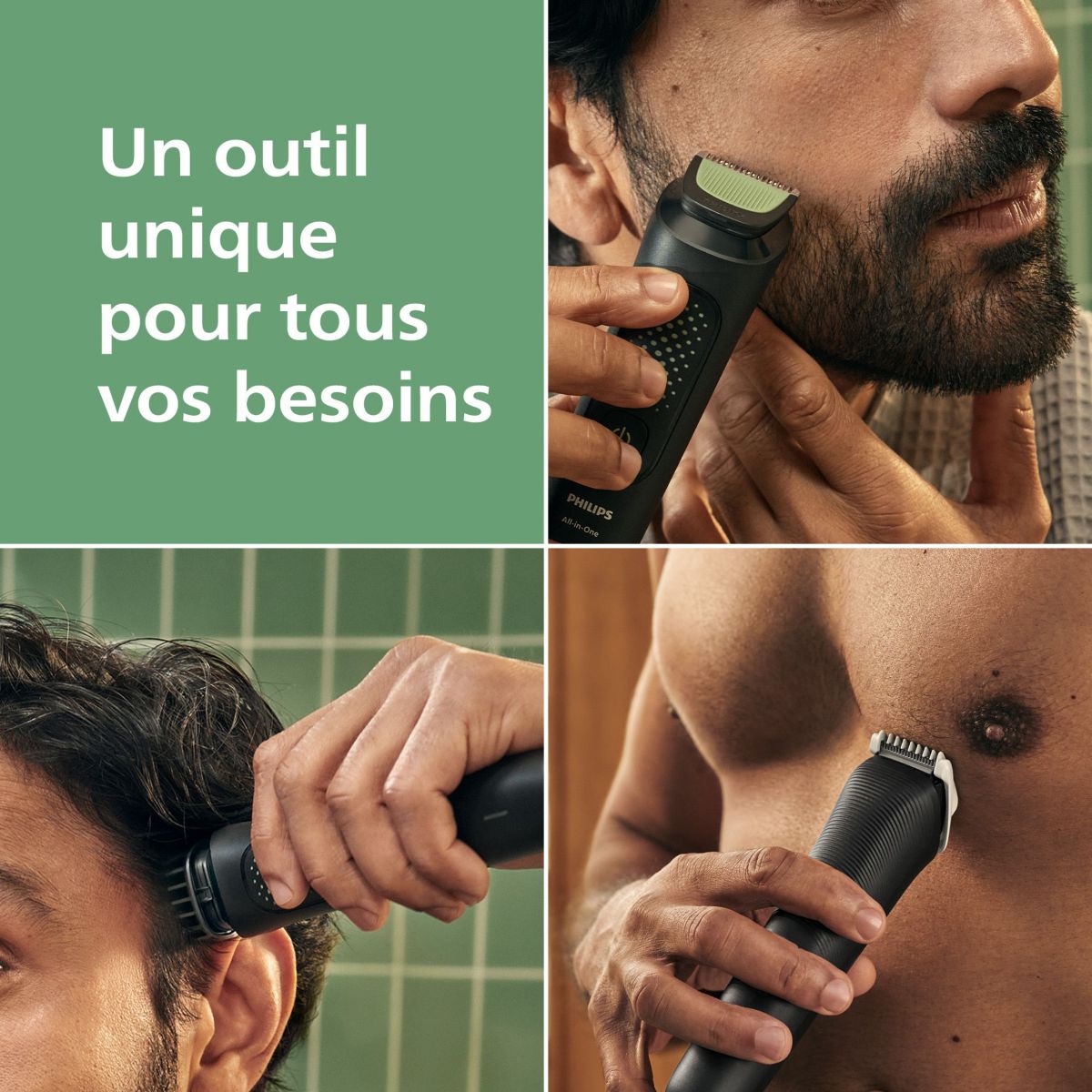 Tondeuse multi usages MG3935/15 Series 3000, 9 hauteurs de coupe, précision 1 mm, autonomie 70mn couleur unique, PHILIPS
