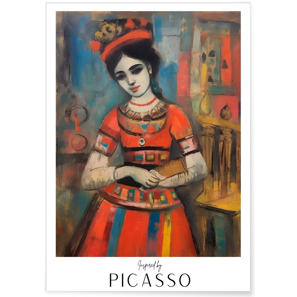 Affiche Picasso n°6 blanc, L'AFFICHERIE