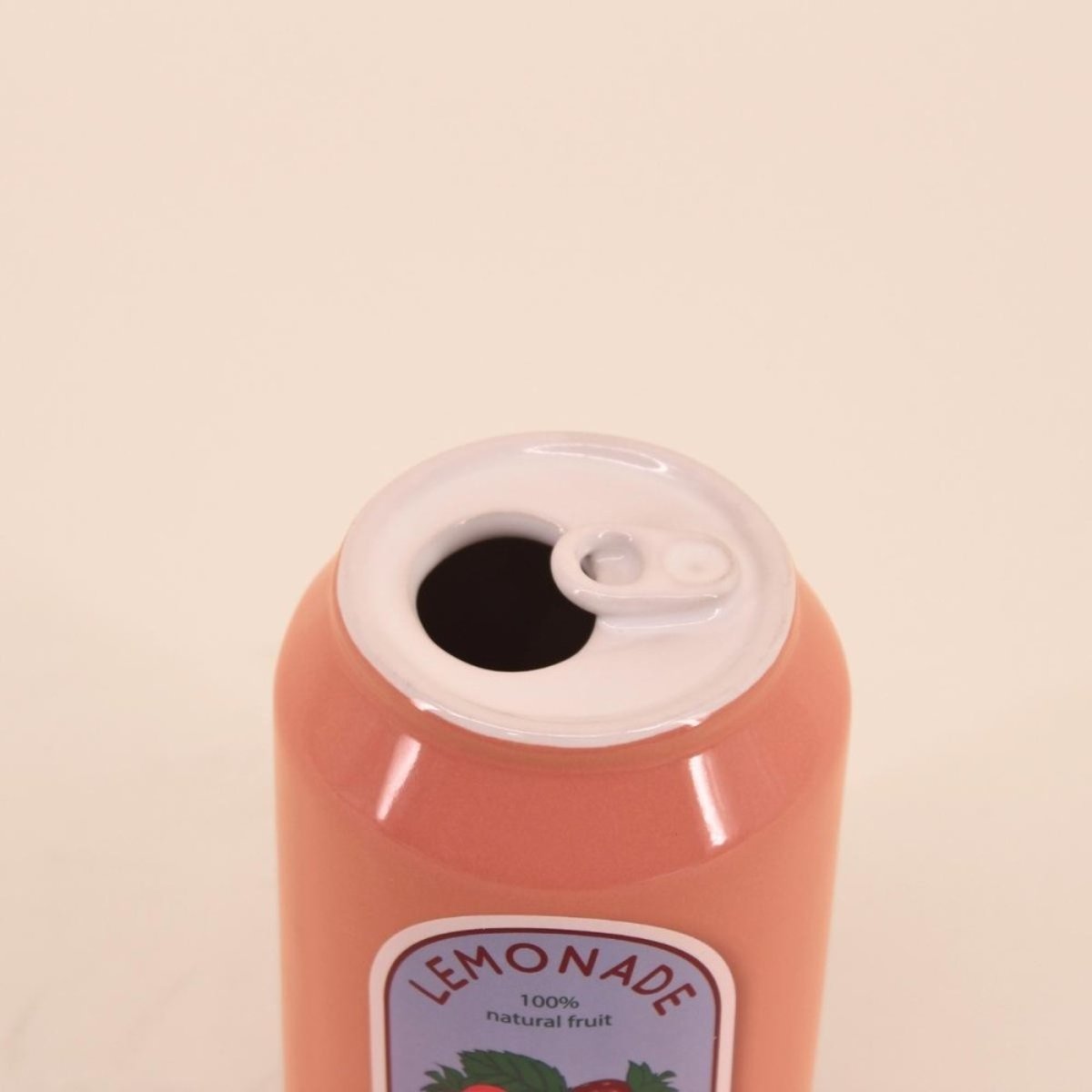 Vase canette limonade, H11cm rose, KERSTEN