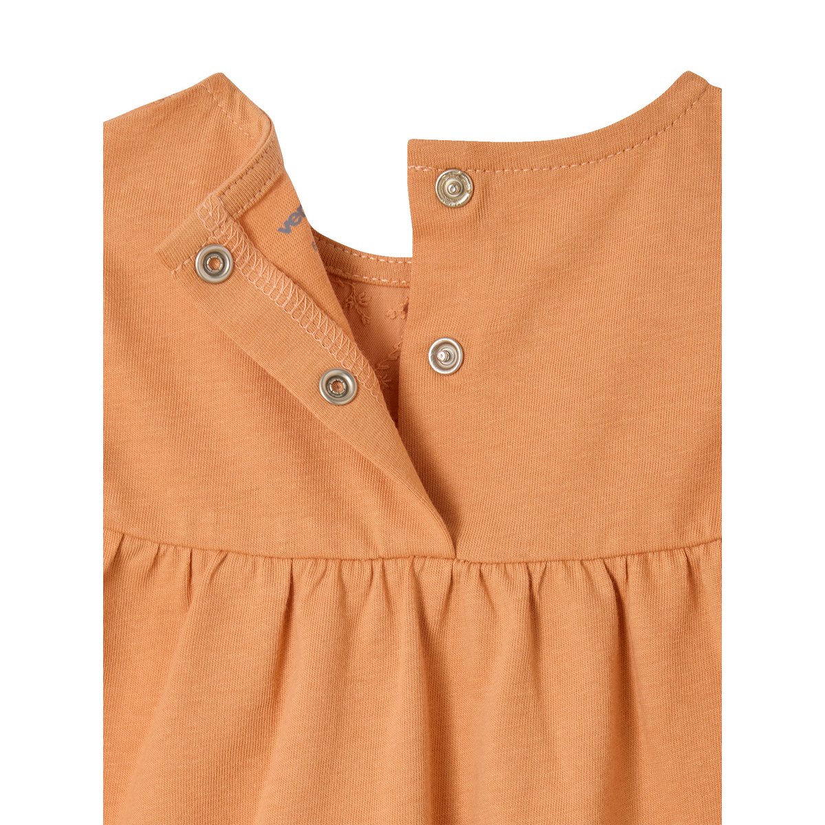 T-shirt manches courtes bébé brodé vieux rose, VERTBAUDET