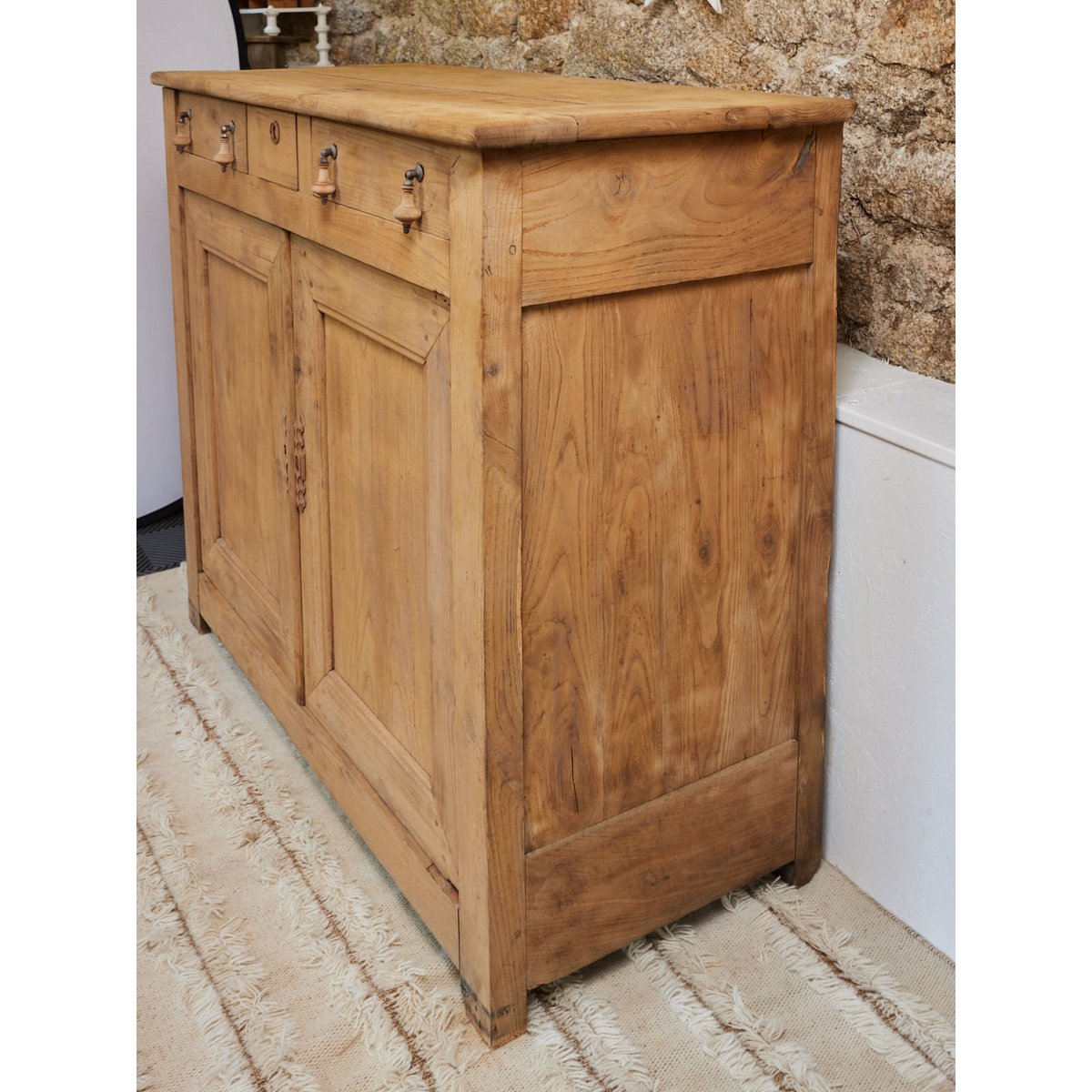 Buffet en chêne massif Gilbert N°1642 - Bon état bois clair, DEBONGOUT