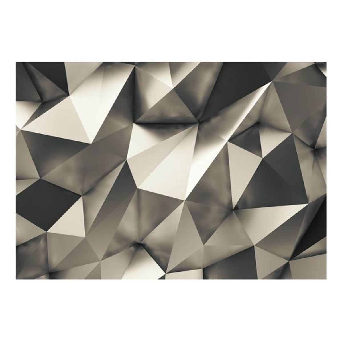 Papier peint intissé panoramique Abstractions Cosmic Silver gris / argent, EDEN
