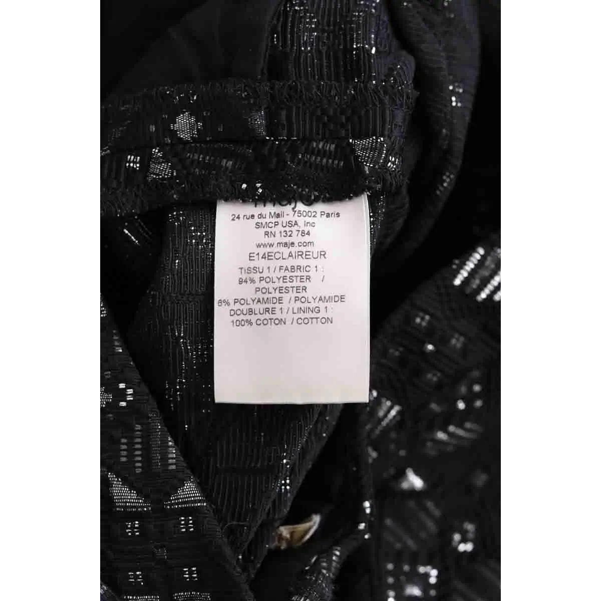 Pantalon droit - Très Bon État noir, MAJE