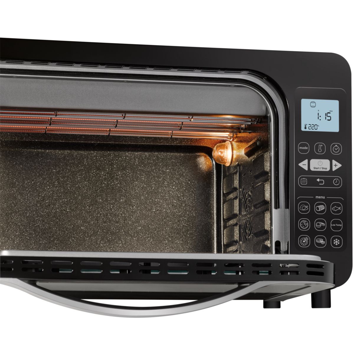 Mini four DELICIO TACTILE OX286810 noir, MOULINEX