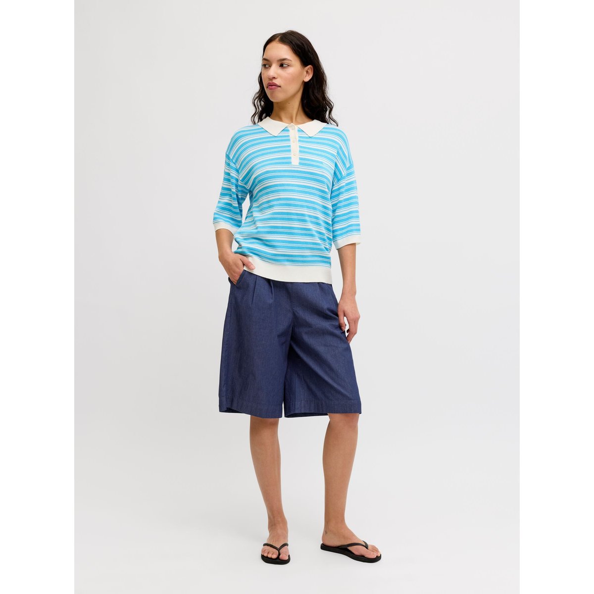 Short Casual bleue - dark blue denim 1, JJXX