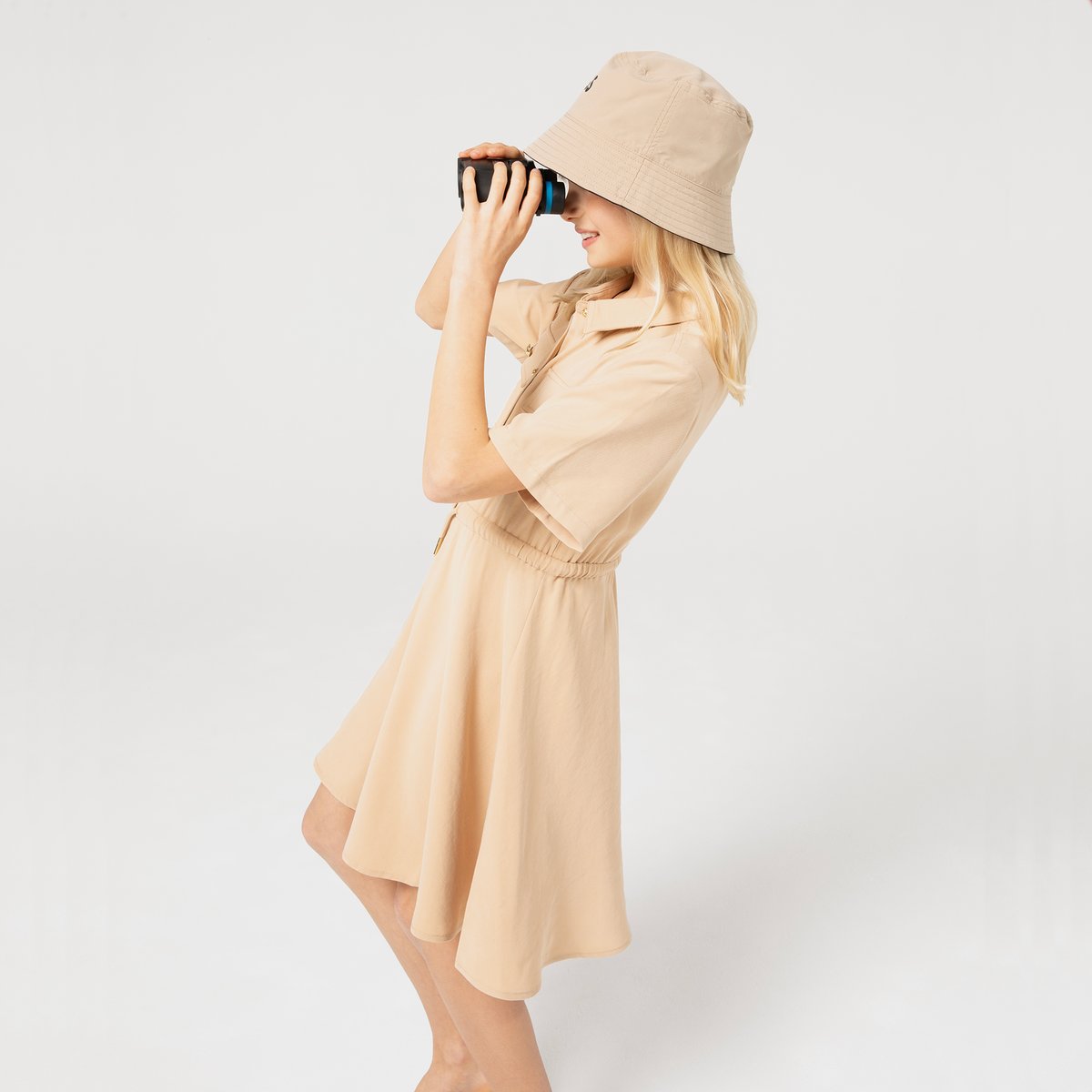 Robe à manches courtes ficelle, MICHAEL KORS