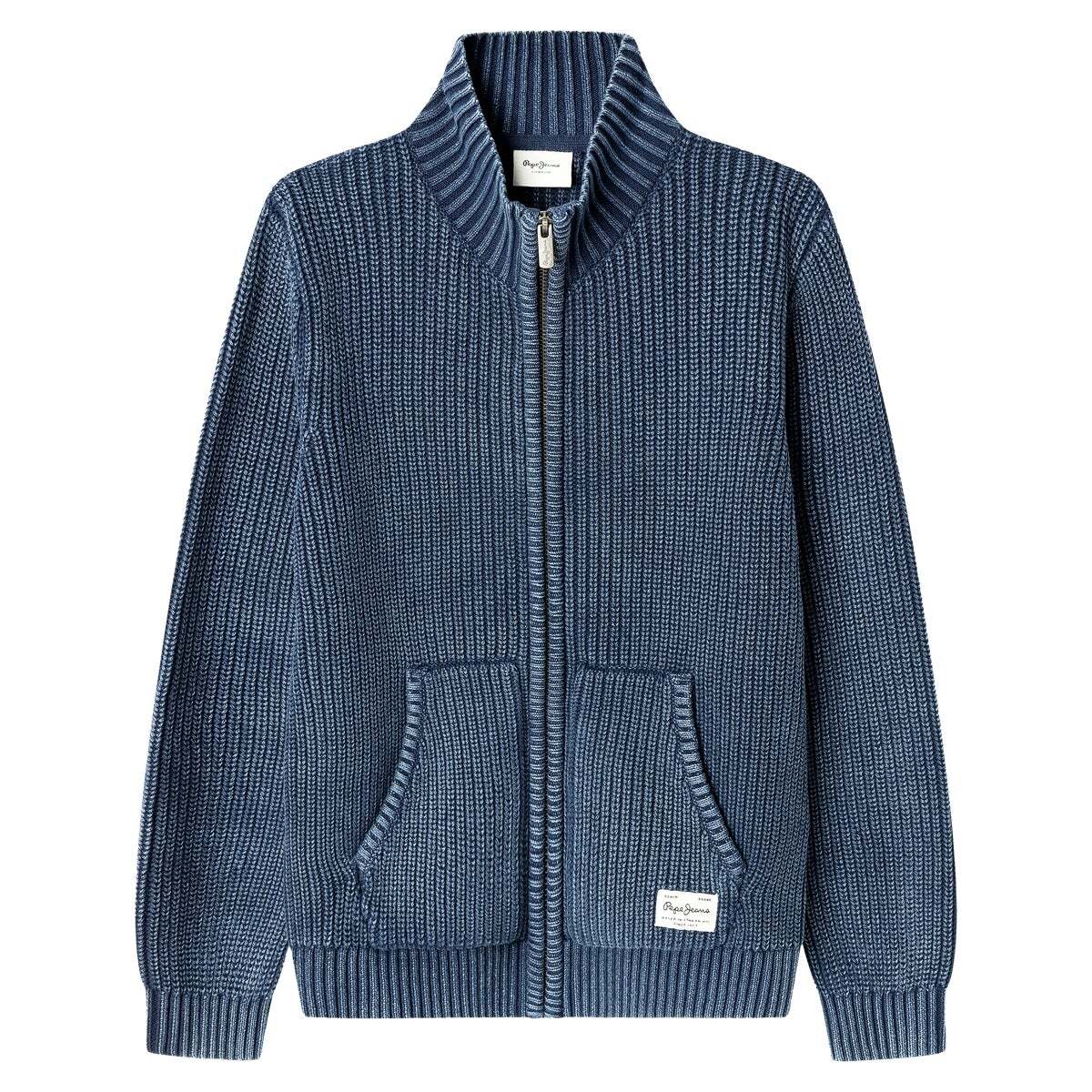 Cardigan En Maille Coupe Regular marine, PEPE JEANS