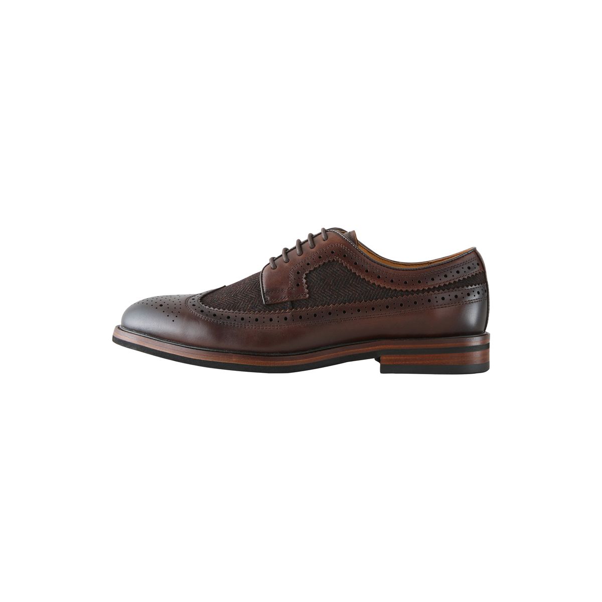 Chaussures brogue en cuir marron, NEXT