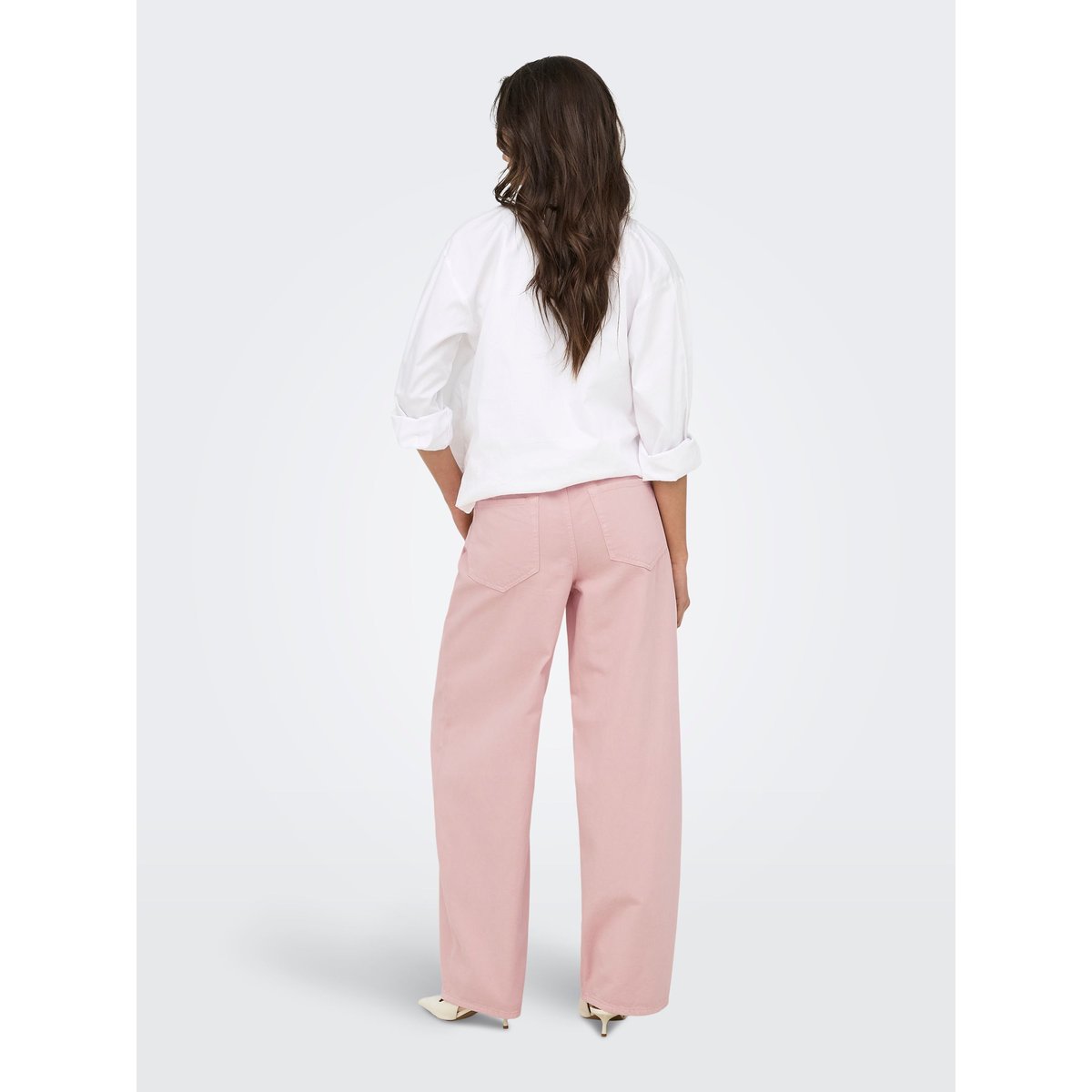 Pantalon À Jambe Large rose smoke, ONLY