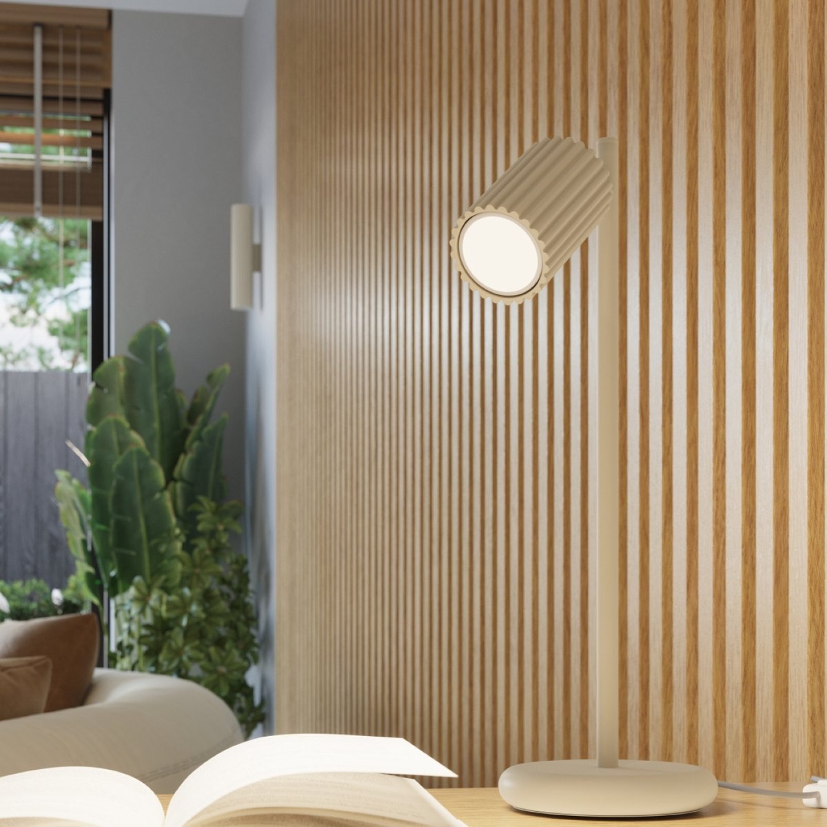 Plafonnier Aluminium Beige GU10 3 Karbon Line beige, EDEN