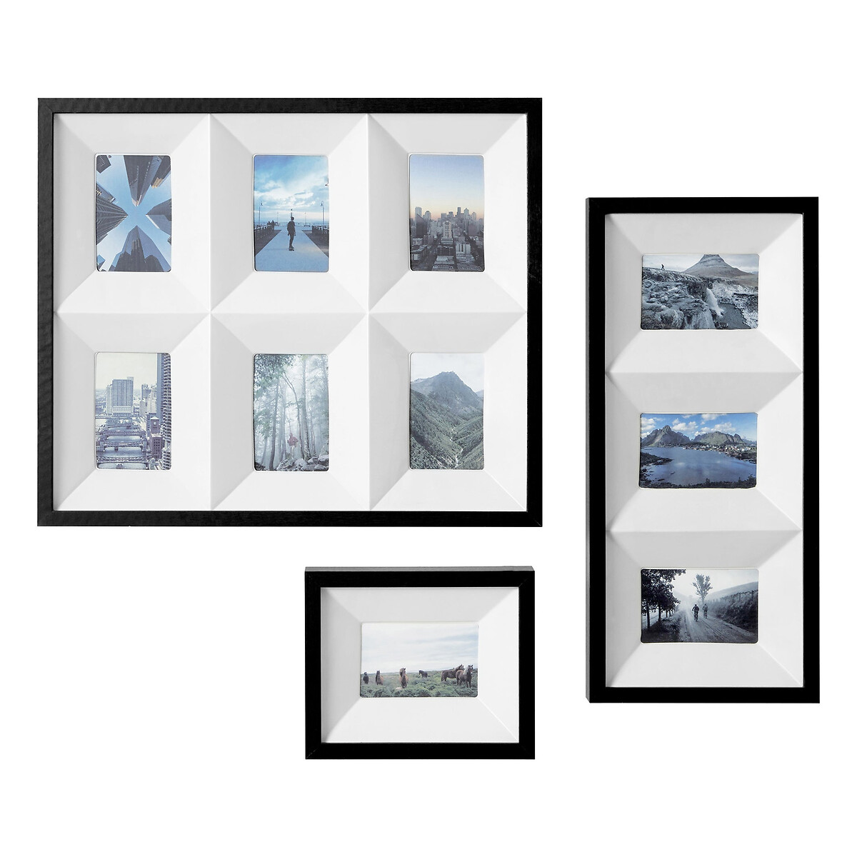 3D Box Collage Photo Frame black, ÉDITÉ