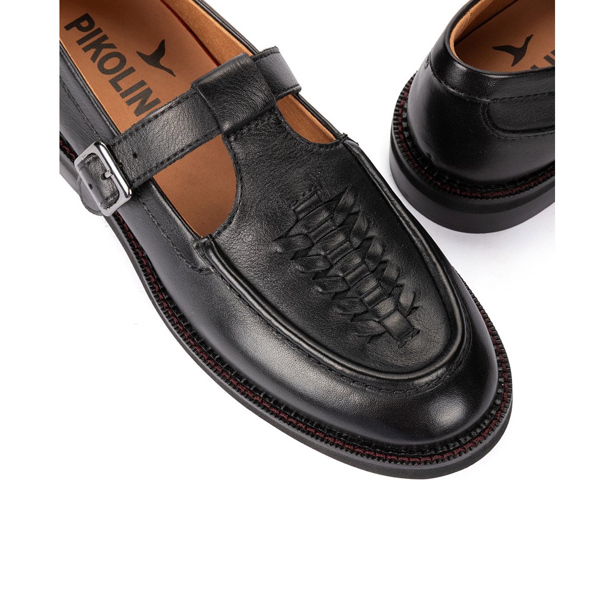 Mocassins cuir Deva black, PIKOLINOS
