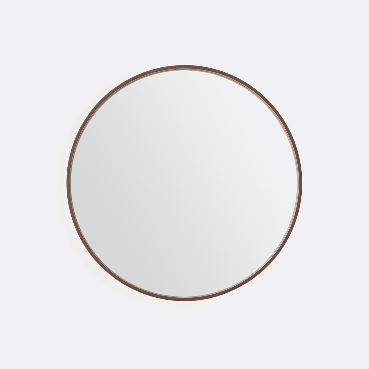 Alaria 80cm Diameter Walnut Veneer Round Mirror walnut, LA REDOUTE INTERIEURS