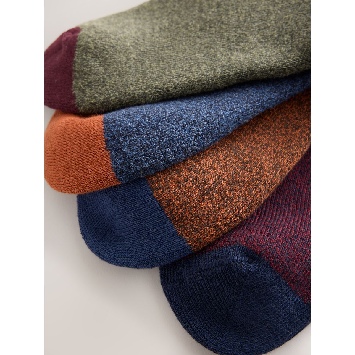 Chaussettes épaisses torsadées, 4 paires riche en bleu/vert/orange, NEXT
