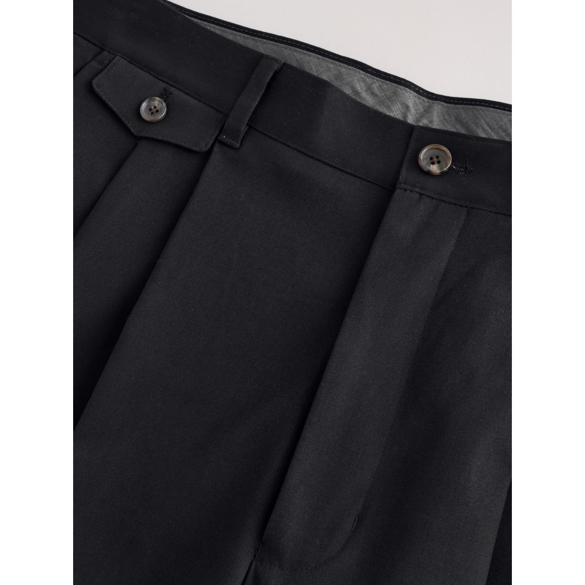Pantalon chino bouffant à pinces n. premium noir, NEXT