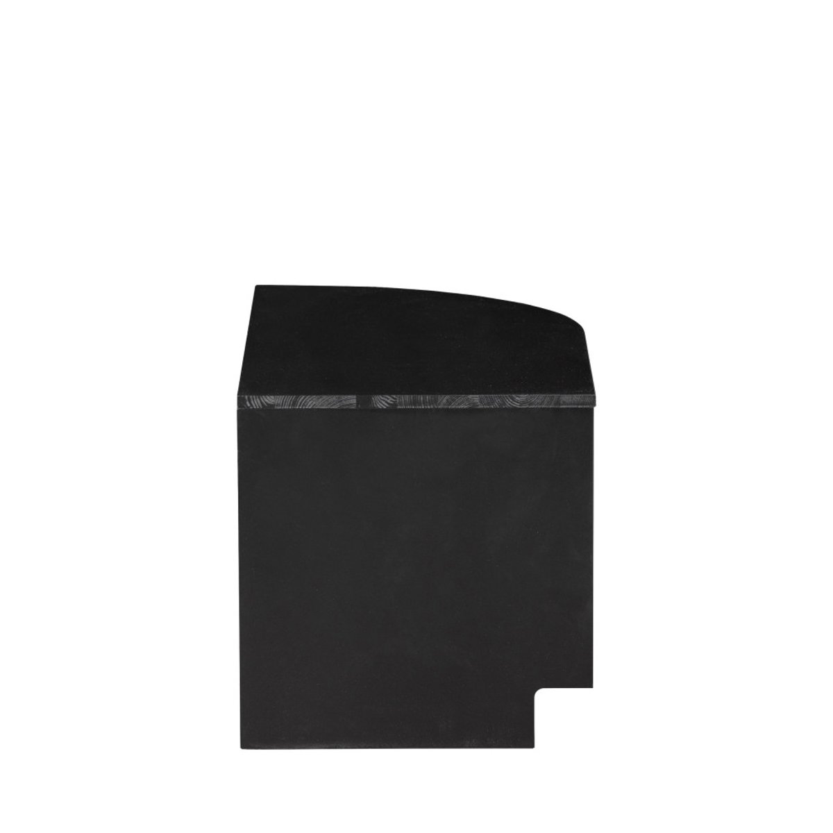 Meuble TV 2 tiroirs en bois L78cm- FINCA noir, WOOOD