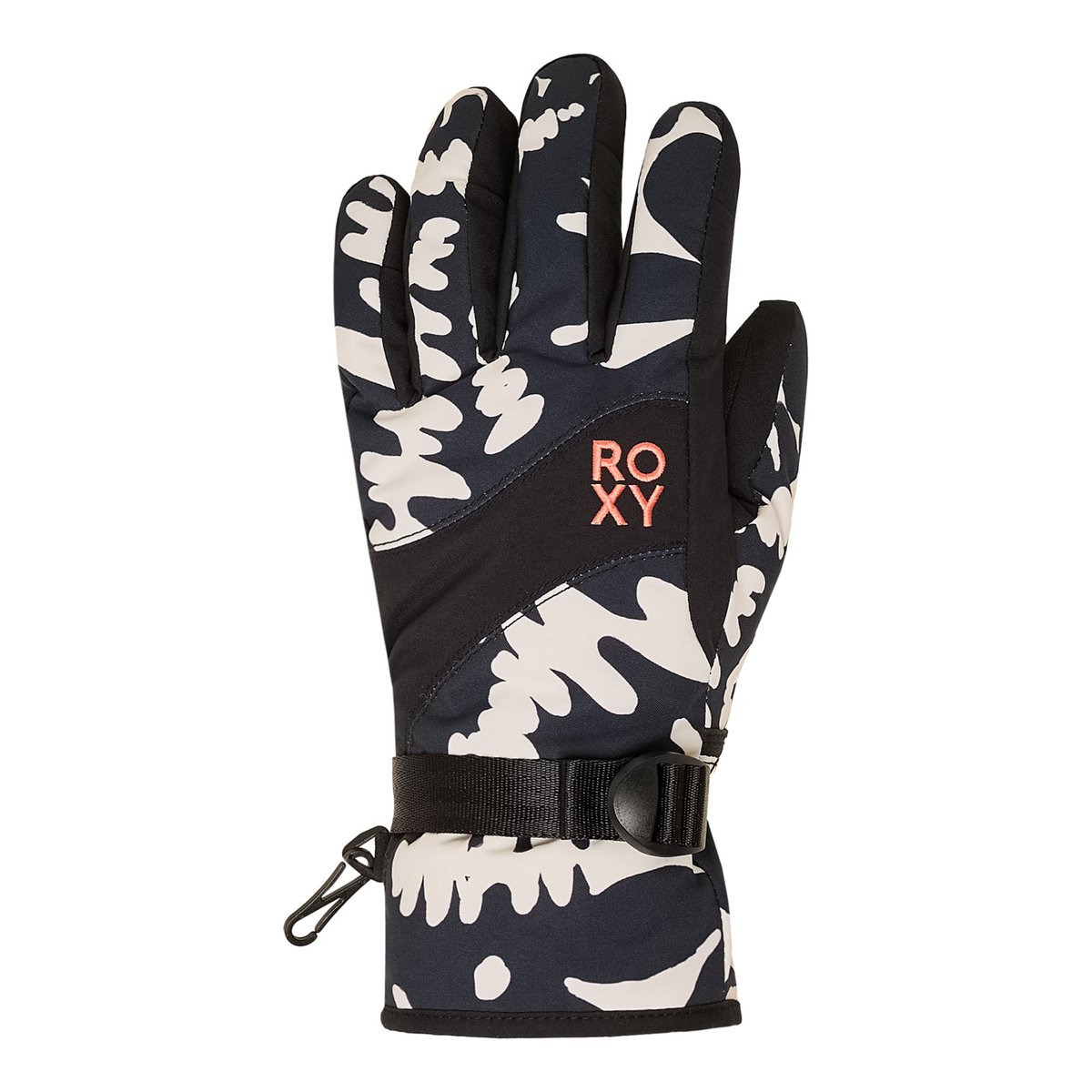 Gants techniques ski/snowboard. noir true black big flower, ROXY