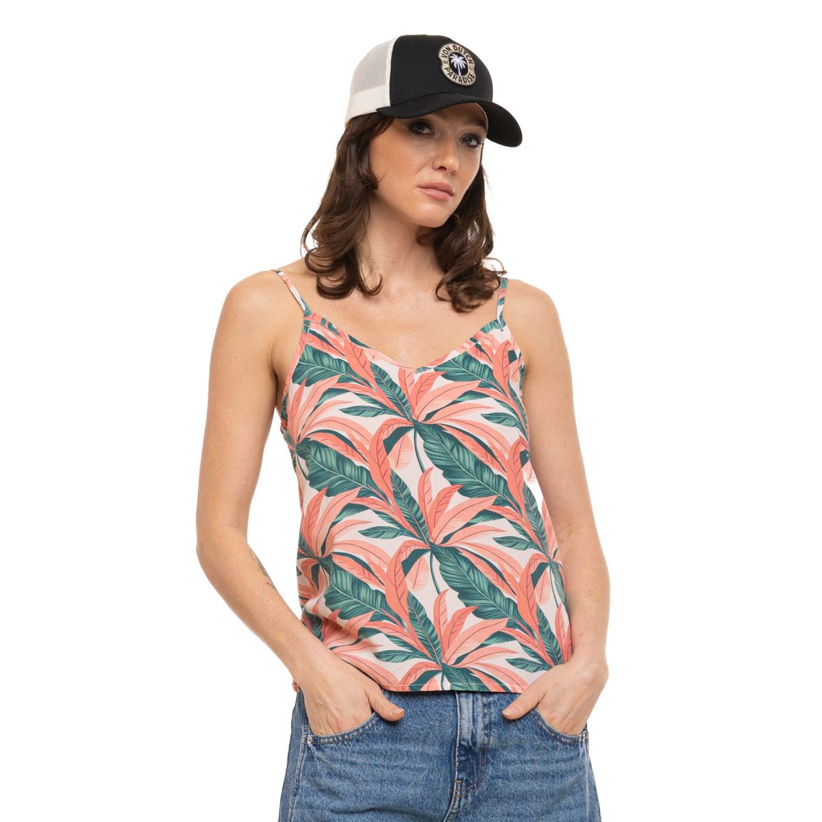 Débardeur léger PASTEL orange/vert/blanc, VON DUTCH