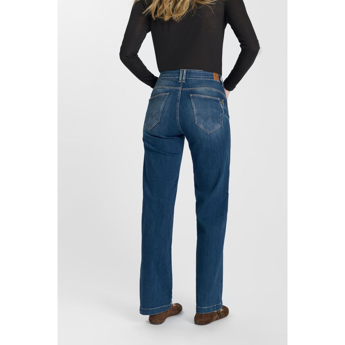 Jeans loose, large pulp wide leg , longueur 34 blue, LE TEMPS DES CERISES