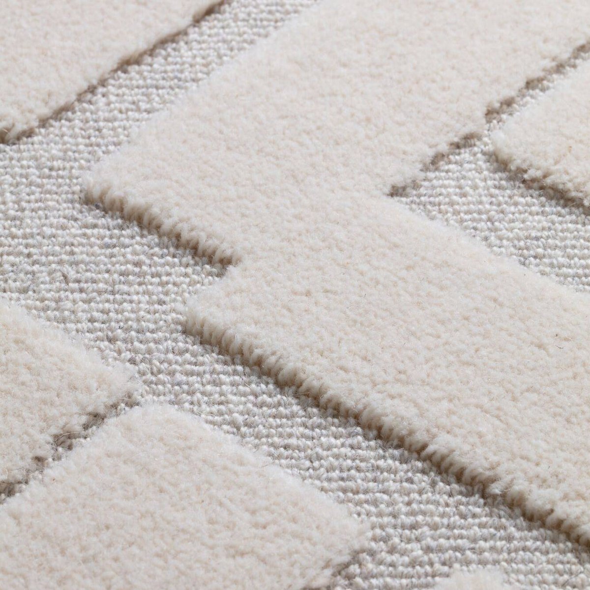 Tapis laine Othis beige, CAMIF