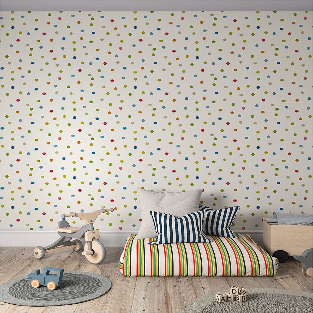 50x1000cm Bon Bon Wallpaper sky/gecko/ochre, HARLEQUIN