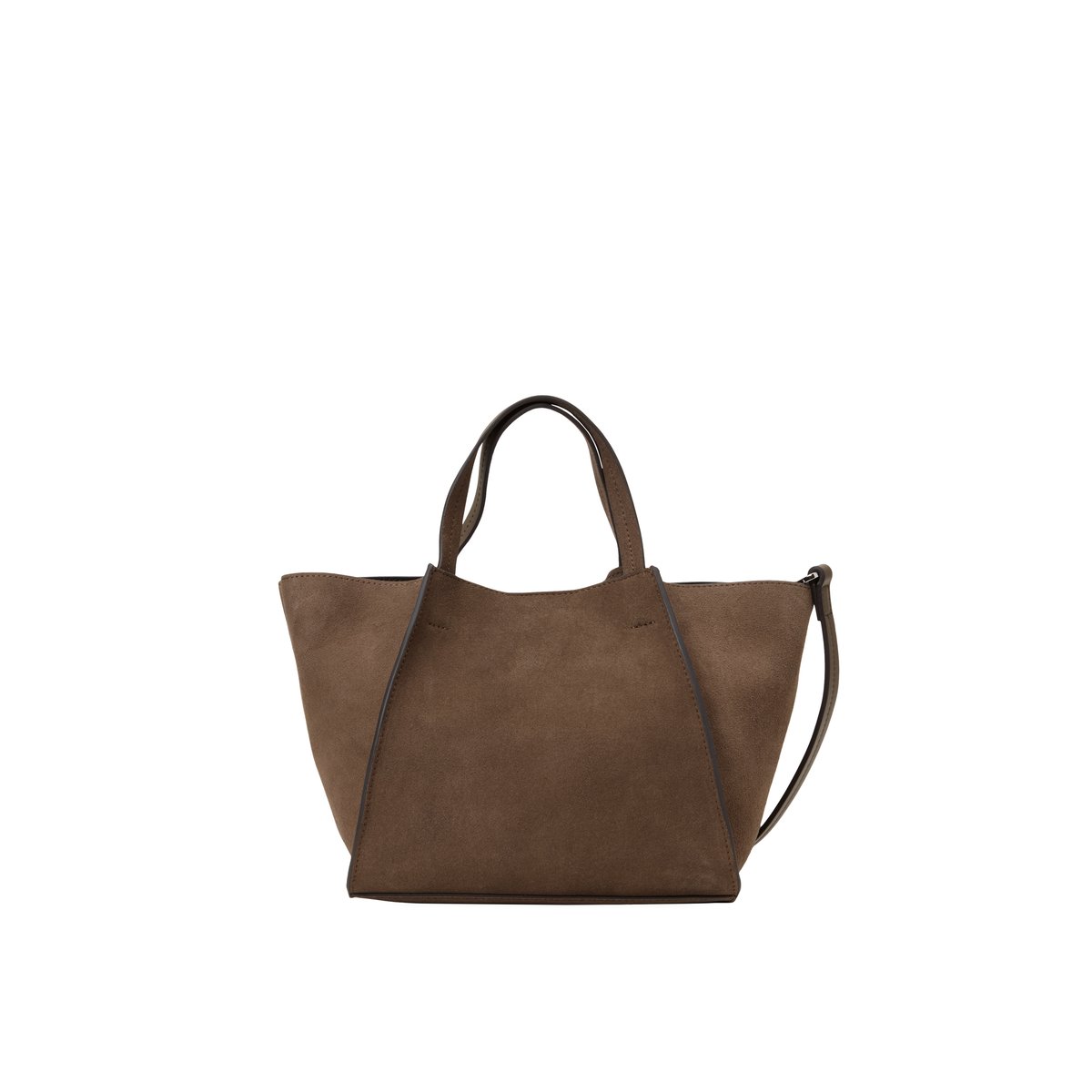Sac à bandoulière modèle Biani en cuir de vachette velours souple marron, MARC O'POLO