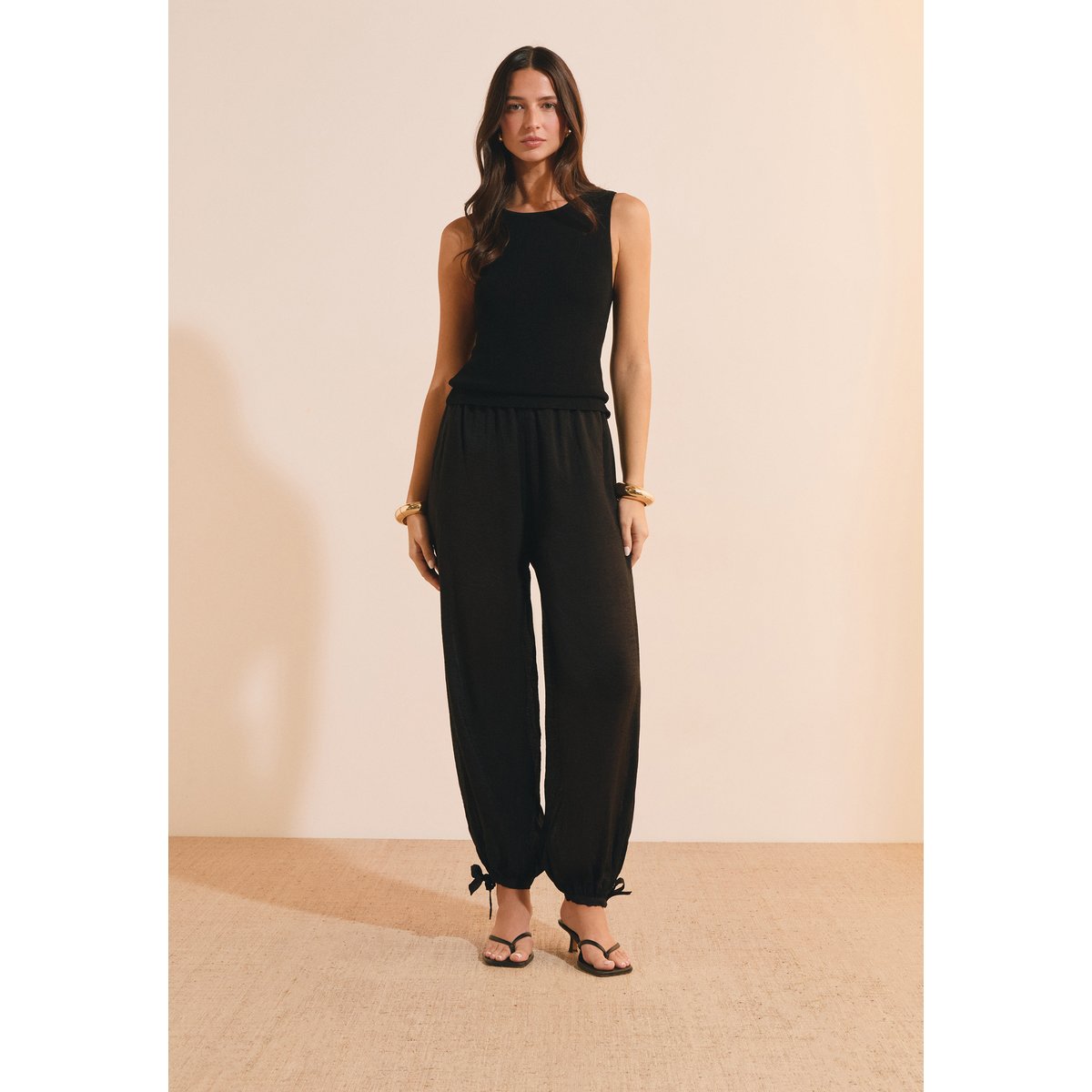 Pantalon bouffant PETER noir, ETAM