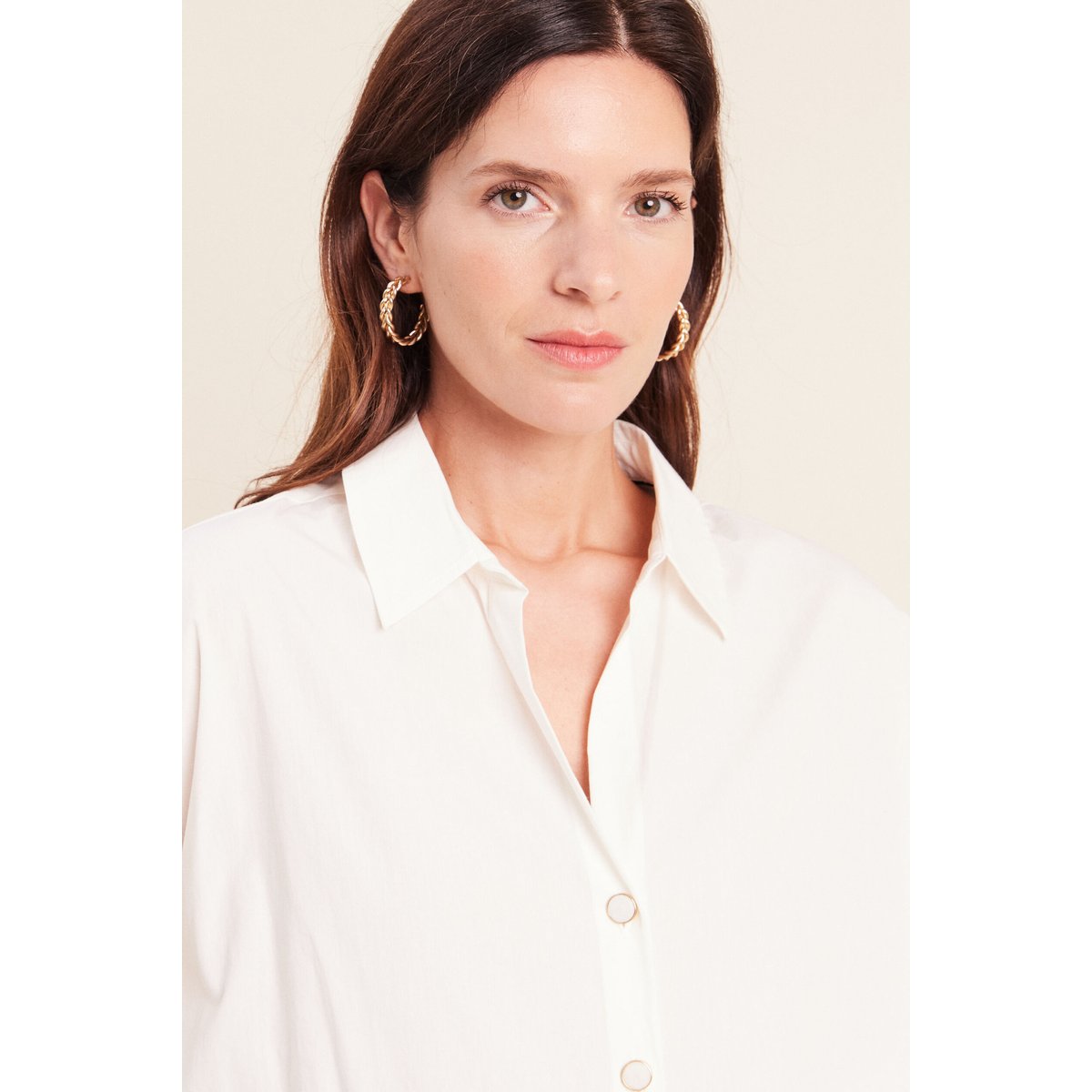 Chemise ample manches longues ecru, BREAL