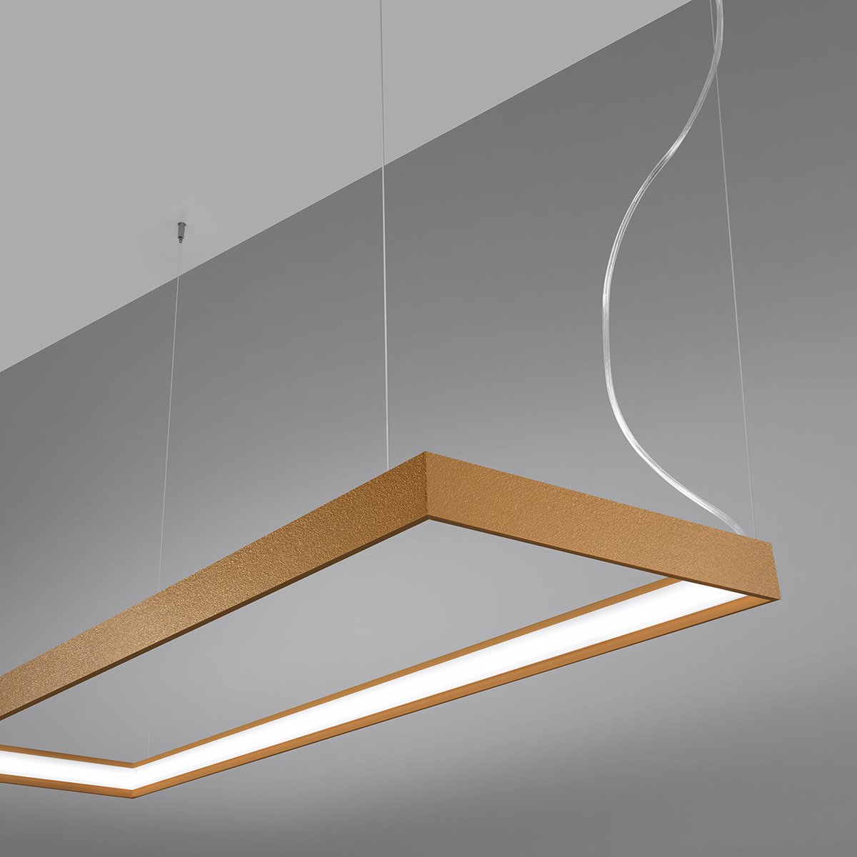 Lustre Aluminium Doré LED 1 Tuula doré, EDEN