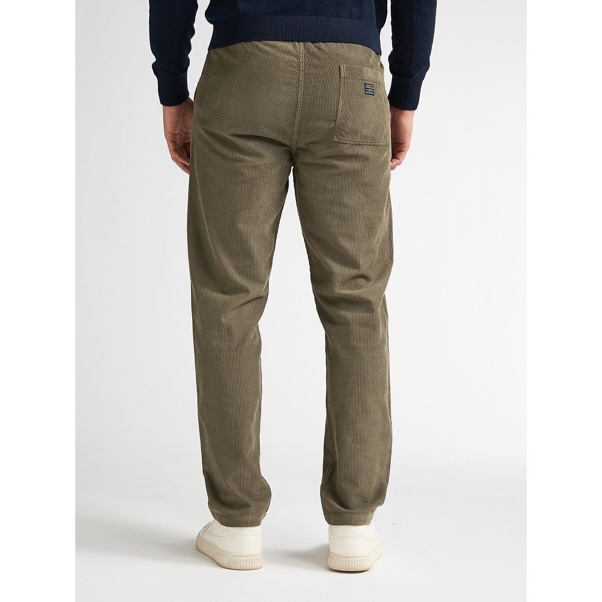 Pantalon droit en velours côtelé vert marron, PETROL INDUSTRIES