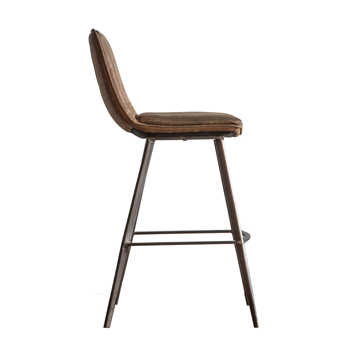 Barmer Faux Leather Bar Stools (Set of 2) brown , ÉDITÉ