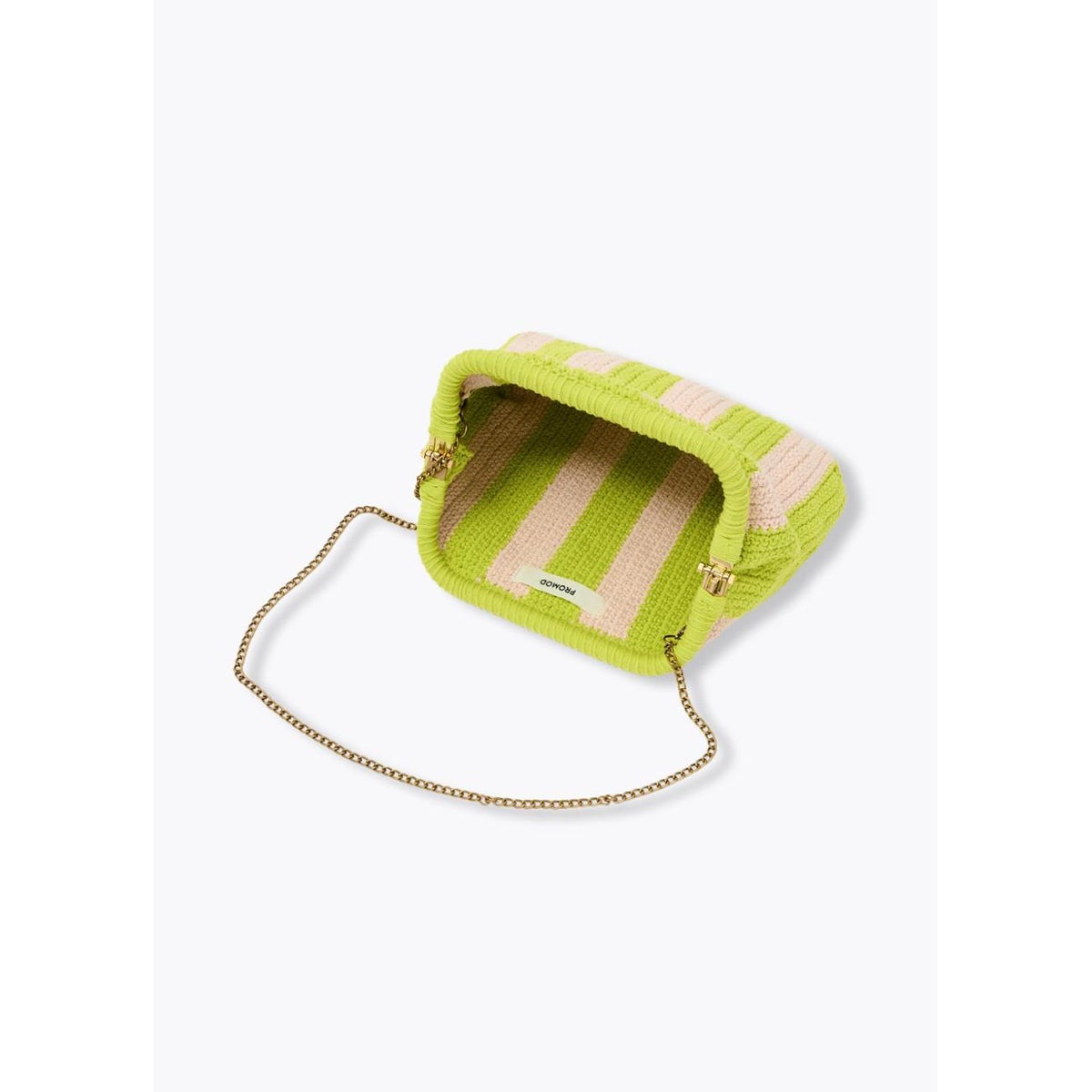 Sac/pochette en crochet jaune fluo, PROMOD