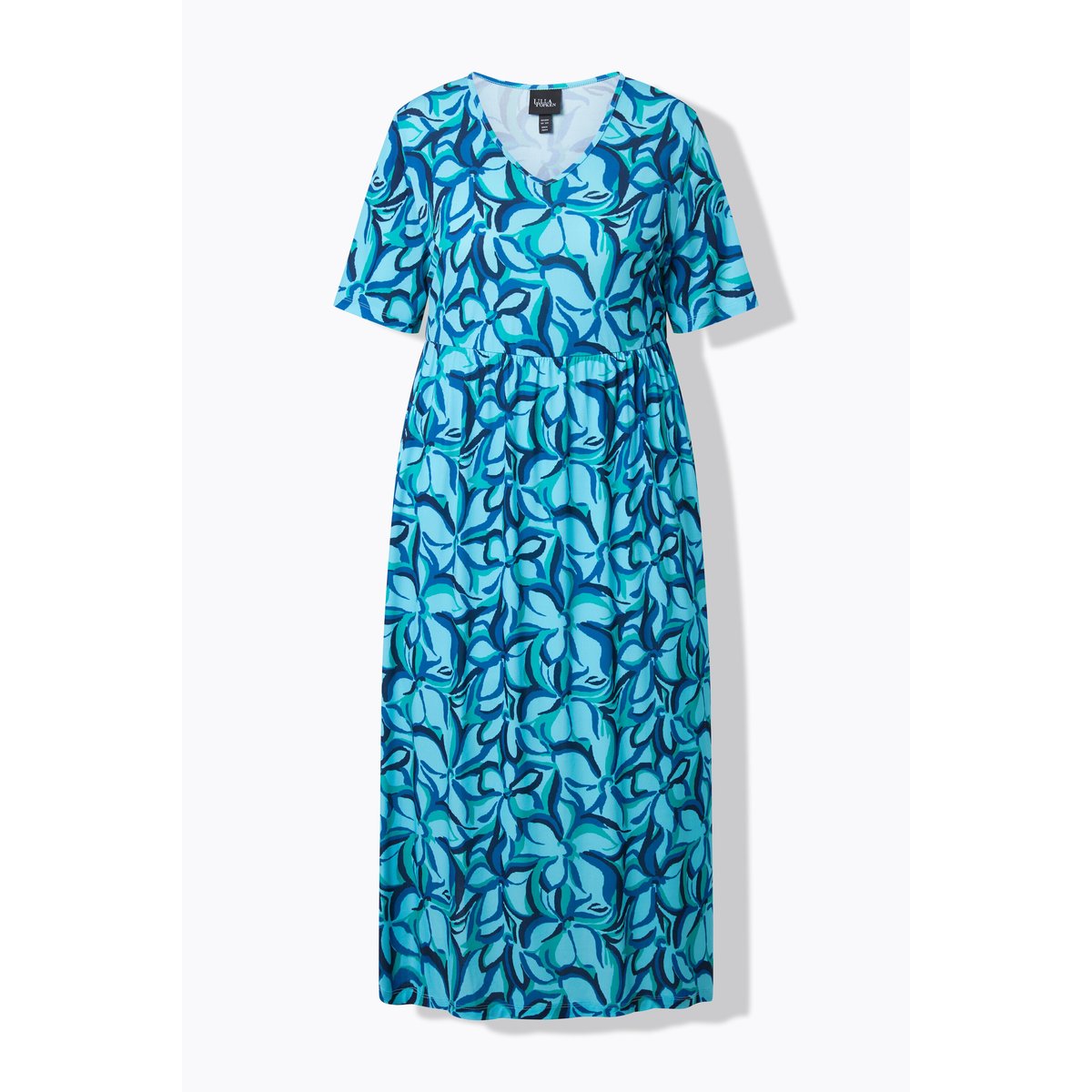 Robe maxi en jersey marine, ULLA POPKEN