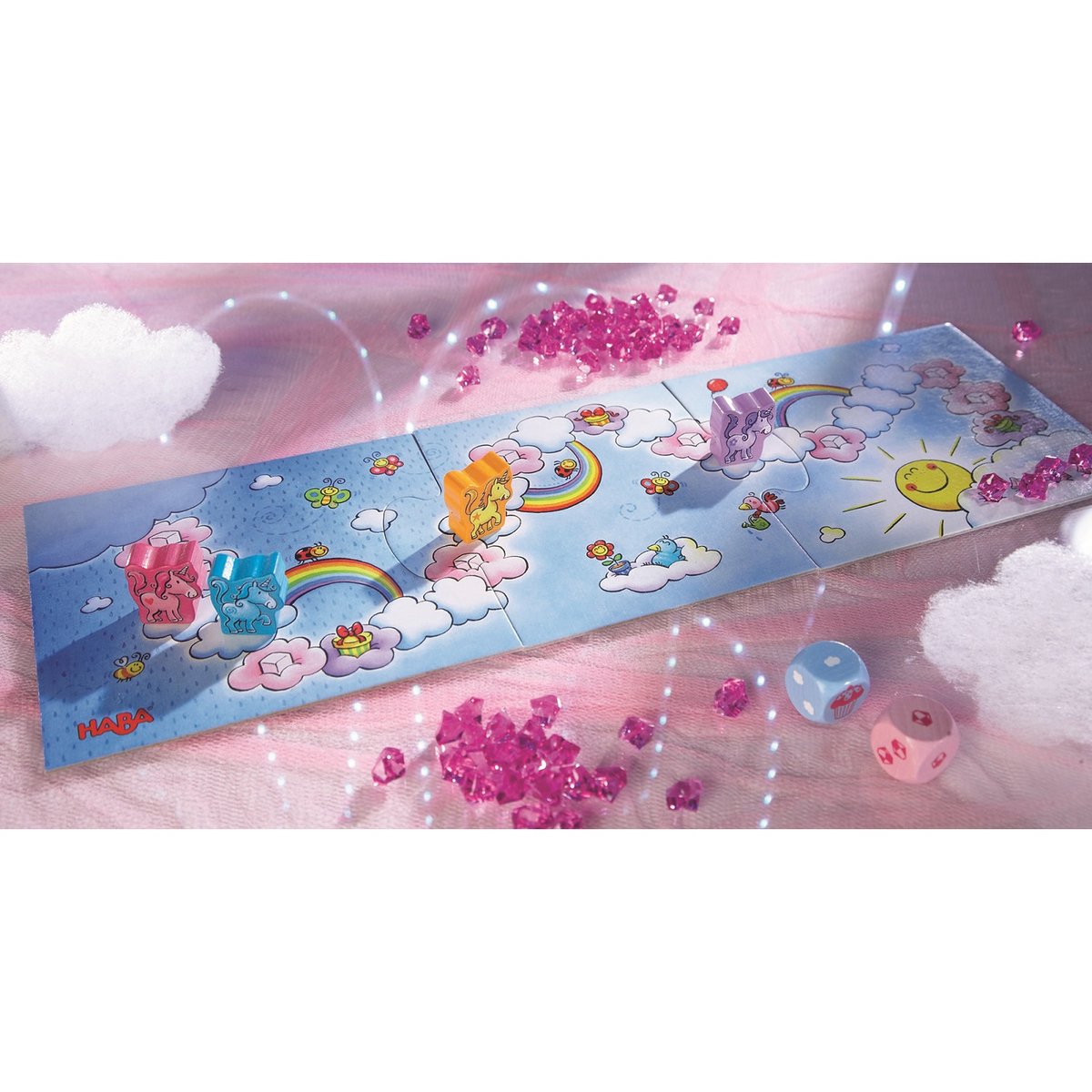 Licornes dans les nuages rose, HABA