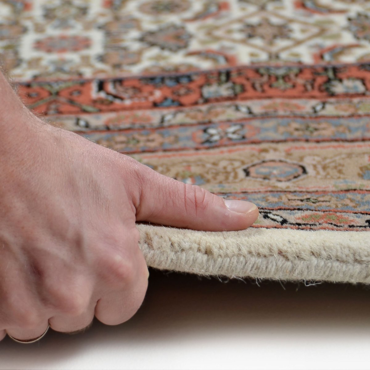 Tapis d'orient classique - BENARES crème marron, THEKO