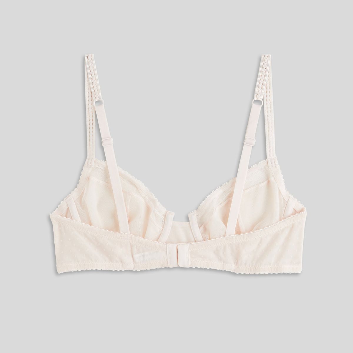 Soutien-gorge Paddé Adele En Tulle Flockée pistil, MONOPRIX