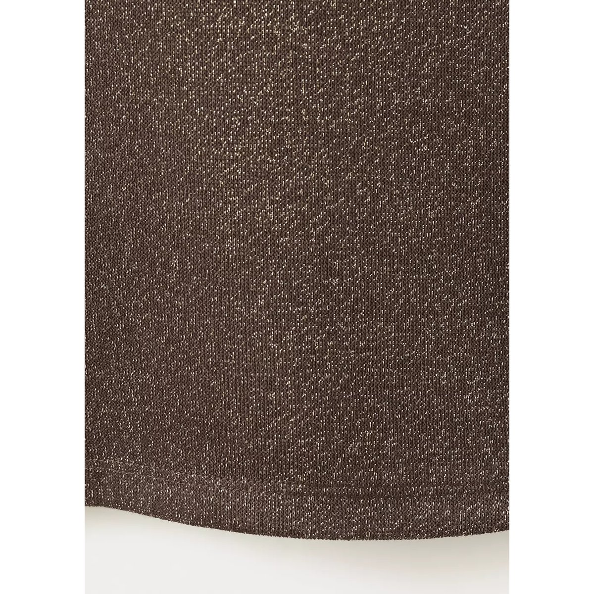 Pantalon droit maille Fil textile marron, MANGO TEEN