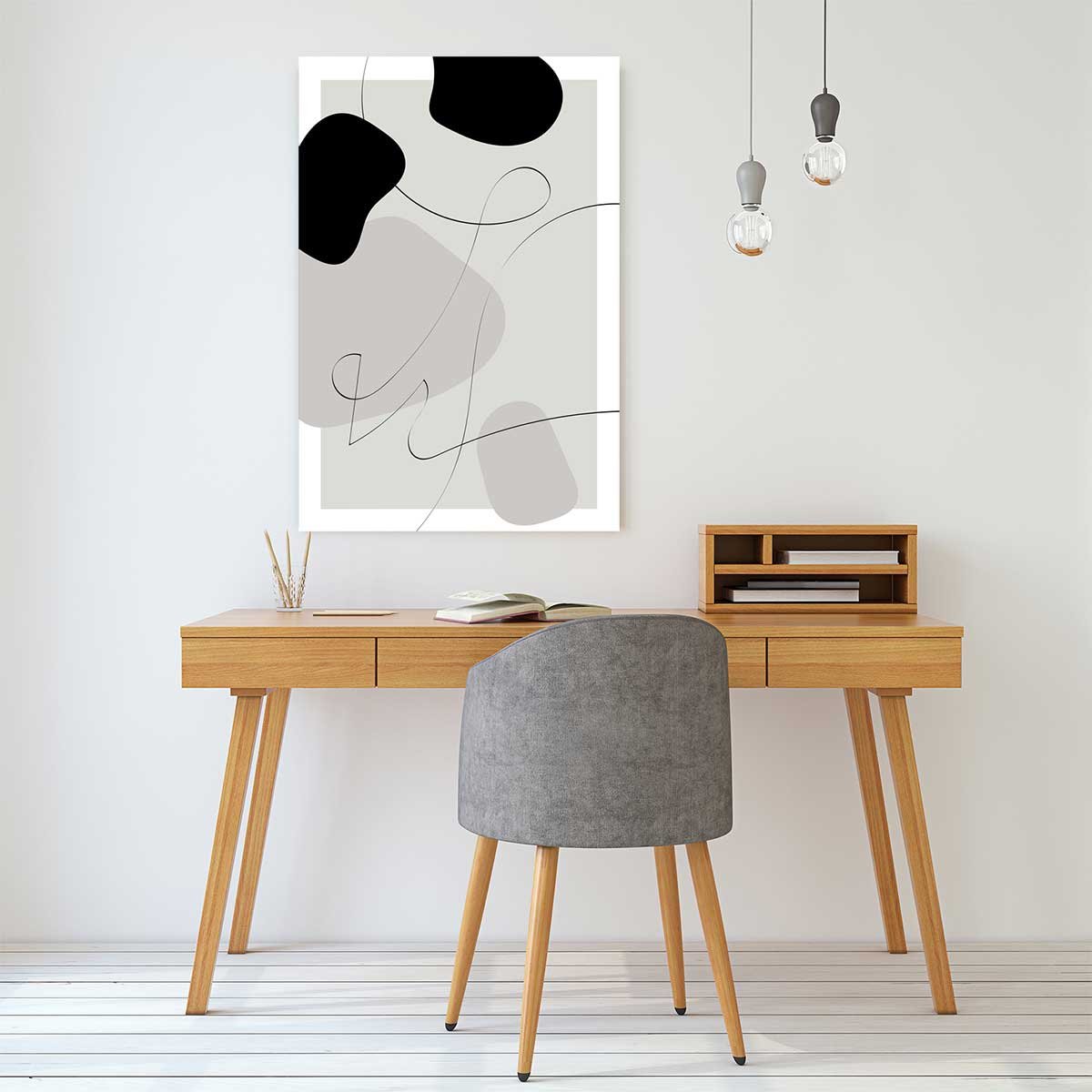 Tableau contemporain forme et autographe tableau alu dibond, HEXOA