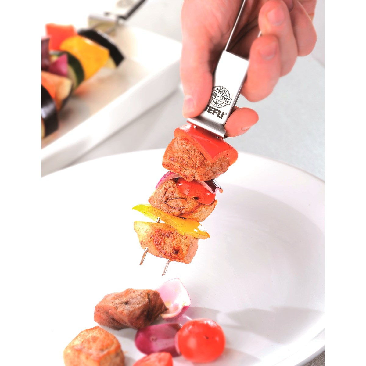 Set de 2 brochettes à barbecue TWINCO argent, GEFU