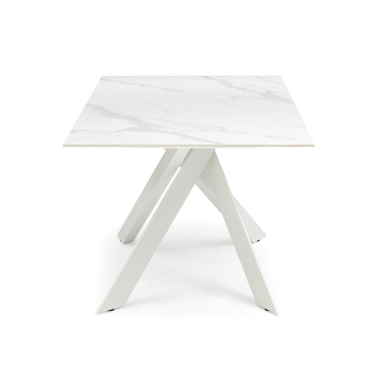 Table repas 180cm céramique Nero Dorato Mat e blanc, ZAGO