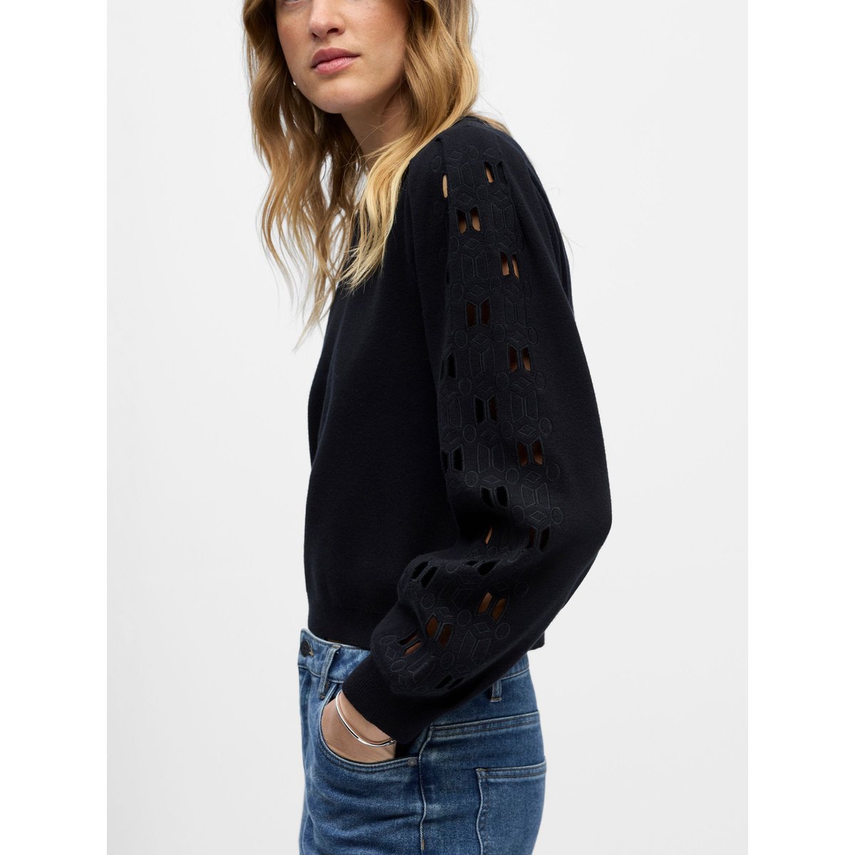 Pullover noir - black, OBJECT
